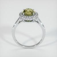 2.92 Ct. Greenish Brown Sapphire Ring, 14K White Gold 3