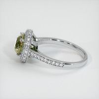2.92 Ct. Greenish Brown Sapphire Ring, 14K White Gold 4