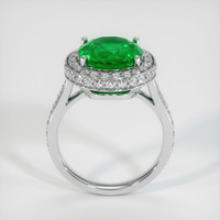 3.71 Ct. Emerald Ring, 18K White Gold 3