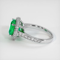 3.59 Ct. Emerald Ring, 18K White Gold 4