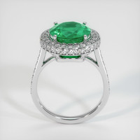 3.85 Ct. Emerald Ring, 18K White Gold 3