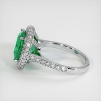 3.85 Ct. Emerald Ring, 18K White Gold 4