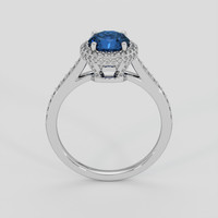 1.30 Ct. Blue Sapphire Ring, 18K White Gold 3