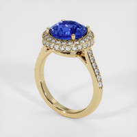 4.51 Ct. Sapphire Ring, 18K Yellow Gold 2