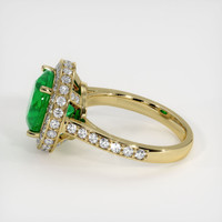 3.71 Ct. Emerald Ring, 18K Yellow Gold 4