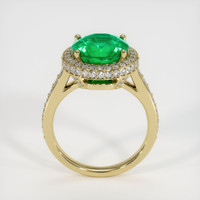 3.59 Ct. Emerald Ring, 18K Yellow Gold 3