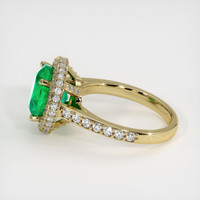 3.59 Ct. Emerald Ring, 18K Yellow Gold 4