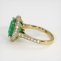 3.85 Ct. Emerald Ring, 18K Yellow Gold 4