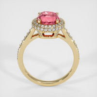 3.07 Ct. Padparadscha Sapphire Ring, 18K Yellow Gold 3
