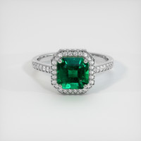 1.83 Ct. Emerald Ring, Platinum 950 1