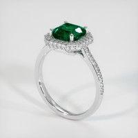 1.83 Ct. Emerald Ring, Platinum 950 2