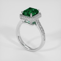 2.60 Ct. Emerald Ring, Platinum 950 2
