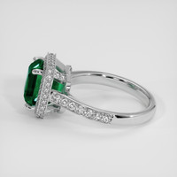 2.60 Ct. Emerald Ring, Platinum 950 4