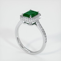 Pave Emerald Ring 2.19 Ct., Platinum 950 Preview
