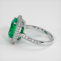 4.00 Ct. Emerald Ring, Platinum 950 4