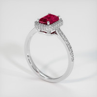 1.08 Ct. Ruby Ring, Platinum 950 2