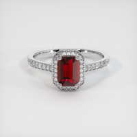 1.49 Ct. Ruby Ring, Platinum 950 1