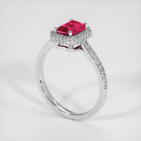 1.32 Ct. Ruby Ring, Platinum 950 2