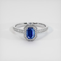 0.74 Ct. Sapphire Ring, Platinum 950 1