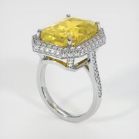16.34 Ct. Yellow Sapphire Ring, Platinum 950 2