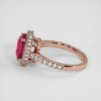 2.00 Ct. Ruby Ring, 14K Rose Gold 4