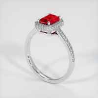 1.20 Ct. Ruby Ring, 10K White Gold 2