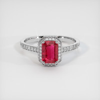 1.32 Ct. Ruby Ring, 10K White Gold 1