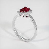 1.08 Ct. Ruby Ring, 10K White Gold 2