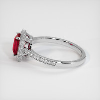 1.08 Ct. Ruby Ring, 10K White Gold 4