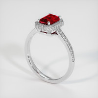 1.16 Ct. Ruby Ring, 14K White Gold 2