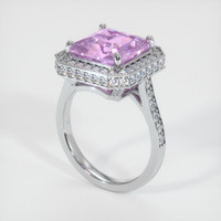 6.08 Ct. Purple Sapphire Ring, 14K White Gold 2
