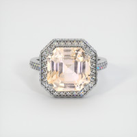 8.27 Ct. Sapphire Ring, 14K White Gold 1
