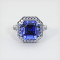 8.46 Ct. Sapphire Ring, 18K White Gold 1