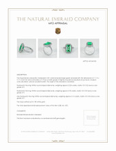 Emerald Ring 2.81 Ct., 18K White Gold Appraisal
