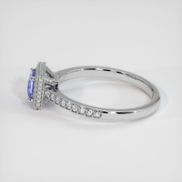 0.57 Ct. Sapphire Ring, 18K White Gold 4