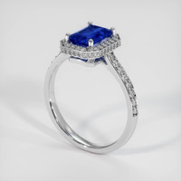 1.83 Ct. Sapphire Ring, 18K White Gold 2