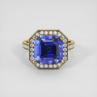 8.46 Ct. Blue Sapphire Ring, 10K Yellow Gold 1