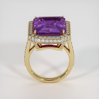 20.15 Ct. Purple Sapphire Ring, 10K Yellow Gold 3