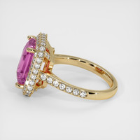 6.02 Ct. Pink Sapphire Ring, 14K Yellow Gold 4