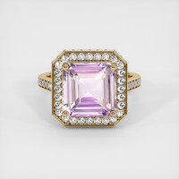 6.08 Ct. Purple Sapphire Ring, 14K Yellow Gold 1