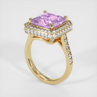 6.08 Ct. Purple Sapphire Ring, 14K Yellow Gold 2
