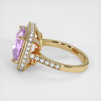 6.08 Ct. Purple Sapphire Ring, 14K Yellow Gold 4
