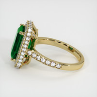 4.65 Ct. Emerald Ring, 18K Yellow Gold 4