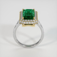 4.93 Ct. Emerald Ring, 18K Yellow & White 3
