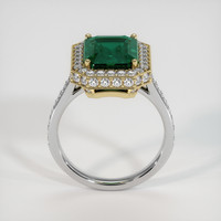 3.50 Ct. Emerald Ring, 18K Yellow & White 3