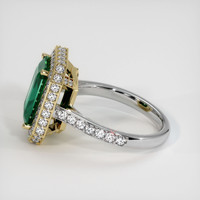3.50 Ct. Emerald Ring, 18K Yellow & White 4
