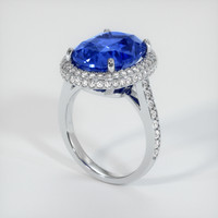 10.49 Ct. Blue Sapphire Ring, Platinum 950 2