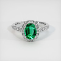 1.05 Ct. Emerald   Ring, Platinum 950 1