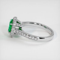 1.05 Ct. Emerald   Ring, Platinum 950 4
