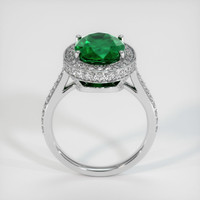 3.64 Ct. Emerald   Ring, Platinum 950 3